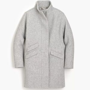 J Crew Cocoon Italian Stadium Cloth Wool Coat